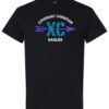 Black Short Sleeve T-Shirt (Covenant Christian Cross Country Design B)