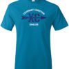 Teal Short Sleeve T-Shirt (Covenant Christian Cross Country Design B)