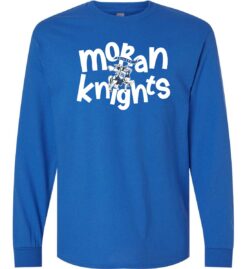 Royal Blue Long Sleeve T-Shirt (Moran Elementary Design A)