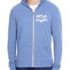 Navy Triblend Full-Zip Light Hoodie (Moran Elementary Design A)