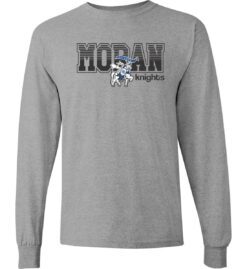 Sport Gray Long Sleeve T-Shirt (Moran Elementary Design B)