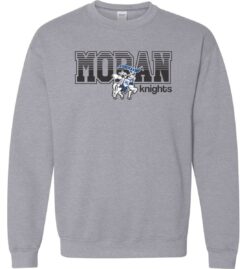 Sport Gray Crewneck Sweatshirt (Moran Elementary Design B)
