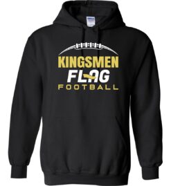 Black Hoodie (Kingsmen Flag Football Design A)