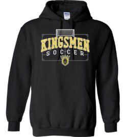 Black Hoodie (Kingsmen Soccer Design F)