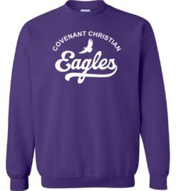 Purple Crewneck Sweatshirt (Covenant Christian Gym Gear)