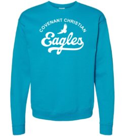 Teal Crewneck Sweatshirt (Covenant Christian Gym Gear)