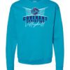 Teal Crewneck Sweatshirt (Covenant Christian Volleyball Design A)