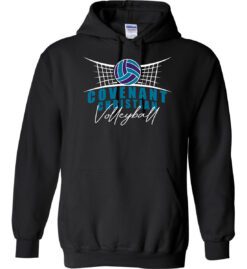 Black Hoodie (Covenant Christian Volleyball Design A)