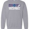 Sport Gray Crewneck Sweatshirt (Covenant Christian Volleyball Design B)