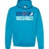 Teal Hoodie (Covenant Christian Volleyball Design B)