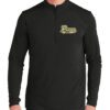 Black Performance Quarter-Zip with Pocket (Penn Bowling Design A)
