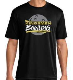 Black Short Sleeve Cooling Performance T-Shirt (Penn Bowling Design B)