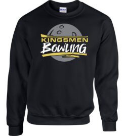 Black Crewneck Sweatshirt (Kingsmen Bowling Design B)