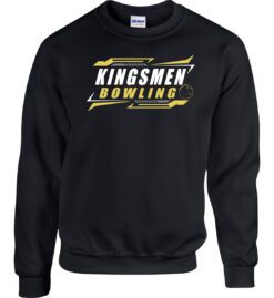 Black Crewneck Sweatshirt (Kingsmen Bowling Design C)