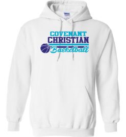 White Hoodie (Covenant Christian Basketball Design A)