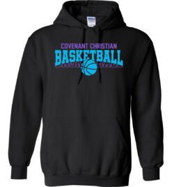 Black Hoodie (Covenant Christian Basketball Design B)