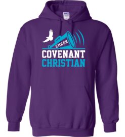 Purple Hoodie (Covenant Christian Cheer Design B)