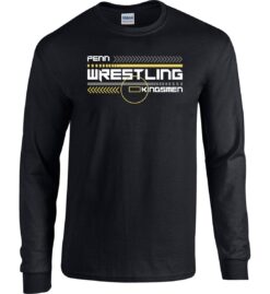 Black Long Sleeve T-Shirt (Kingsmen Wrestling Design C)