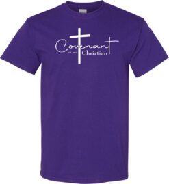Purple Short Sleeve T-Shirt (Covenant Christian Schoolwide)