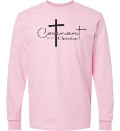 Light Pink Long Sleeve T-Shirt (Covenant Christian Schoolwide)