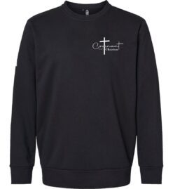 Black Crewneck Sweatshirt (Covenant Christian Schoolwide Pocket Design)