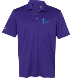 Purple Polo (Covenant Christian Schoolwide Pocket Design)