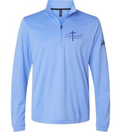 Blue Fusion Quarter-Zip (Covenant Christian Schoolwide Pocket Design)