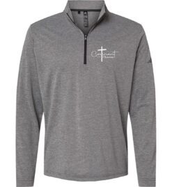 Black Heather Quarter-Zip (Covenant Christian Schoolwide Pocket Design)