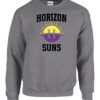 Graphite Heather Crewneck Sweatshirt (Horizon Design D)