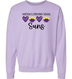 Future Lavender Crewneck Sweatshirt (Horizon Design E)