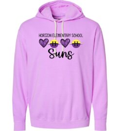 Neon Violet Hoodie (Horizon Design E)
