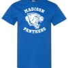 Royal Blue Short Sleeve T-Shirt (Madison Design A)