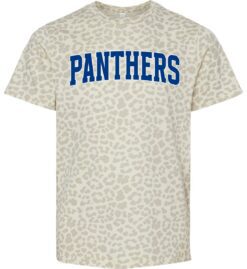 Natural Leopard Tie Dye Short Sleeve T-Shirt (Madison Design C)