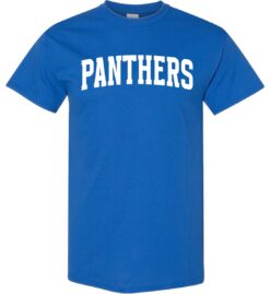 Royal Blue Short Sleeve T-Shirt (Madison Design C)