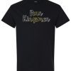 Black Short Sleeve T-Shirt (Penn Kingsmen Gradient Design)
