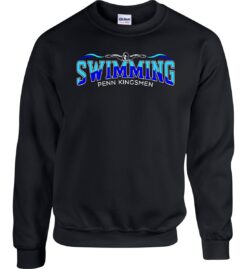 Black Crewneck Sweatshirt (Kingsmen Swimming Design E)