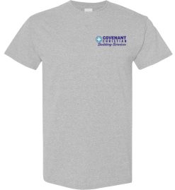 Sport Gray Short Sleeve T-Shirt (Covenant Christian Building Services)