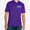 Men's Purple Performance Polo (Covenant Christian Building Services)