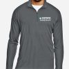 Men's Sport Graphite Performance Quarter-Zip (Covenant Christian Building Services)