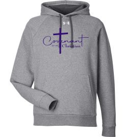 CS Grey Light Heather UA Hoodie (Covenant Christian Schoolwide)