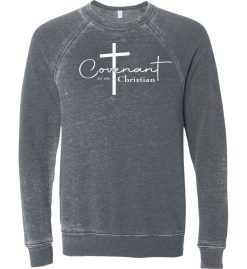 Gray Acid Washed Crewneck Sweatshirt (Covenant Christian Schoolwide)