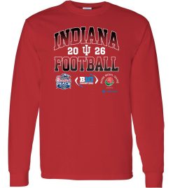Red Unisex DryBlend® Long Sleeve T-Shirt (IU Championship)