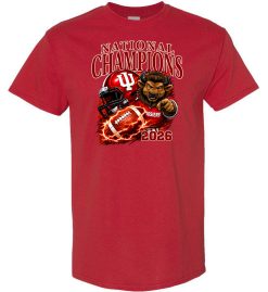 Red Unisex DryBlend® T-Shirt (IU National Champions 'A')