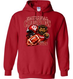 Red Unisex Heavy Blend™ Hooded Sweatshirt (IU National Champions 'A')