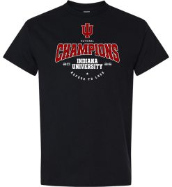 Black Unisex DryBlend® T-Shirt (IU National Champions 'B')