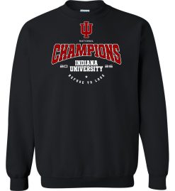 Black Unisex Heavy Blend™ Crewneck Sweatshirt (IU National Champions 'B')