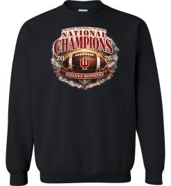 Black Unisex Heavy Blend™ Crewneck Sweatshirt (IU National Champions 'C')