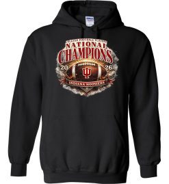 Black Unisex Heavy Blend™ Hooded Sweatshirt (IU National Champions 'C')