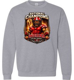 Sport Gray Unisex Heavy Blend™ Crewneck Sweatshirt (IU National Champions 'D')