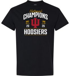 Black Unisex DryBlend® T-Shirt (IU National Champions 'F')